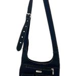Baggallini  black buckle strap crossbody nylon travel organization purse bag Photo 0