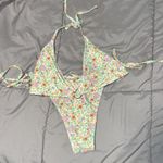 SheIn Size Large Floral Tie Bikini Photo 4