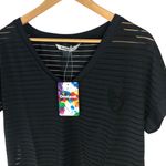 Desigual Women's TS SANDRA Black V-Neck Blouse T-Shirt Top Photo 1