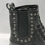 Karl Lagerfeld Breck Chelsea Combat Boots Women Size 6M Black Leather Biker Goth Photo 3