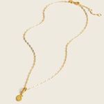 J.Crew  Demi Fine 14K Gold Plated Sterling Silver Paisley Charm NEW Photo 4