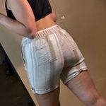 Per Se Striped Shorts Linen Blend Drawstring Casual Summer Beige Size S Photo 1