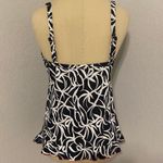 24th & Ocean Black and White with Pink Trim Tank Swimsuit Top Photo 3