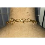 Designer Luxury Boho Preppy Gold Tone Y2K Boutique Statement Chain Necklace Photo 4