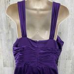 Adrianna Papell Evening Dress Womens 12 Purple Polyester Lined Padded Bra Cups Photo 4