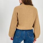 Abercrombie & Fitch  boho caramel latte slouchy knit crewneck sweater minimal xs Photo 7