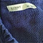 Old Navy  Hooded Cable Knit Vneck Sweater Navy M Photo 2