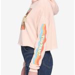 Dynamite TINY TAN BTS KPOP Crop Pull Over Hooded Sweatshirt Women’s Teen Size L Photo 2