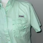 Columbia  PFG Mint Green Cay Bahama Short Button-Down Shirt Women's Medium Photo 3
