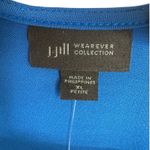 NWT J. Jill Wearever Collection Sleeveless Flounce Hem Midi Dress Blue Size XLP Photo 2