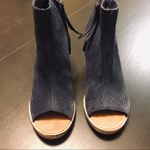 Toms NWOT Suede Peep Toe Booties - Women 7.5 - Blue Photo 1