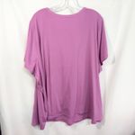 Woman Within Woman‎ Within Plus Size 34W 36W Top 4X Eyelet Blouse Short Sleeve Purple 433 Photo 1