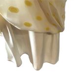 Nell Couture Yellow Polka Dot Silk Blend Halter High‎ Neck USA Women's Size 0 Photo 6