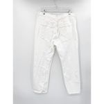 AGOLDE Riley High Rise Straight Cropped Whip White Denim Jeans Size 32 Photo 79