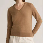 Quince  100% Mongolian Cashmere V Neck Sweater Quiet Luxury Womens Small Photo 0