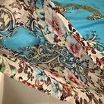 Kaftan Kimono Dress Sz XL Blue Sequins Summer Beach Wear CoverUp Vacation Cruise Photo 6