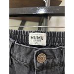 Show Me Your Mumu 90s Straight Leg Distressed Jeans Black Womens Size 25 Photo 6