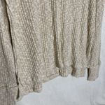 Caslon  Rib Knit V-Neck Pullover High Low Hem Tunic Side Slits Cream Size XL Photo 6