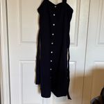 Everlane  The Cotton Weave Picnic Dress in Navy Blue Photo 2