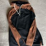 & Other Stories Double hood, black and brown hoodie Photo 0