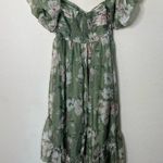 Abercrombie & Fitch  Emerson Off-The-Shoulder Drama Organza Maxi Dress Size MT Photo 5