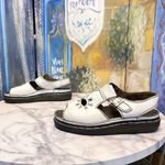 Dr. Martens  Vintage Dunnet Leather Flower Sandal 90s White Size US 7 GUC Photo 3