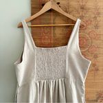Old Navy Linen Blend Sweetheart Neckline Aline Midi Dress Photo 5
