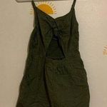 Dark Green Romper with Front Cut Photo 0