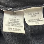 Magaschoni π Black Top with Embellished Sleeves Photo 7