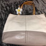 Coach New York Cream and Tan Tote Bag Photo 1