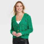 33 Degrees NWT Sz S Fab Ugly Sweater Party Cardigan Sweater Loop Knit W Bulbs Photo 5