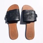 Tory Burch Melinda Leather Slides Sandals Photo 0