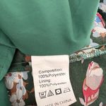 Pretty Garden Flower Floral Long Sz XL Long Sleeve Flowy Dress Boho Chic #44 Green Photo 2