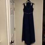 Party womens navy blue long dress Size L Photo 4