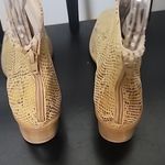 Anthropologie New Snake Print Ankle Heel Booties Photo 5