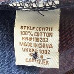 Vintage Havana small blue orange long sleeve button down flannel shirt shacket Photo 10