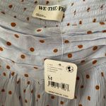 Free People NWT  Flirty Gobi Skort in Blue Polka Dot Size M retail $88 Photo 2