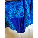 Free People  Blue Bontanical Forest Crochet Flower Lace Dress Size Medium Photo 6