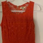 YA Los Angeles  Orange Lace Mini Dress Photo 1