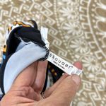 Ekouaer Black and Blue multicolored One Piece Swimsuit with Cut-Out Design Photo 6