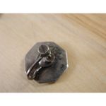 Vintage Siam Sterling Silver Screw Back Earrings Thailand Niello Dancer Earrings Black Photo 4