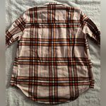 Universal Threads Plaid Flannel Shirt - Orange and Brown Photo 1