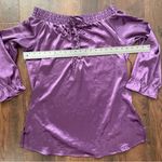 Ashley Stewart silky purple top, size XL Photo 3