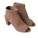 Steve Madden  Booties Womens Size 8 Tan Open Toe Block Heel Ferris Boots Photo 1