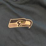 Reebok Women’s Seattle Seahawks Blue and White Long Sleeve Shirt Size Large Photo 1