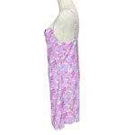 BP  Nordstrom Womens Cowl Neck Mesh Mini Dress Size M In Purple Pink Photo Floral Photo 5
