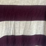 Banana Republic purple & cream striped short sleeve top women’s size S Photo 1