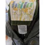 Billabong  Womens Hoodie‎ Size Large Olive Green Asian Inspired Black Gold Red Photo 9