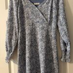 Paper Crane Blue and white long sleeve dress Photo 0