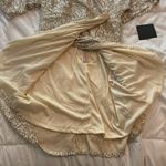 Lulus Size Large Gold Sequin Faux Wrap Short Sleeve Mini Party Dress New w/tag Photo 10